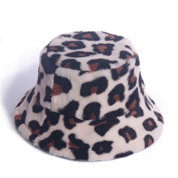 

2020 красный рыбац шляпа womens осень и зима леопард кролик рыбалка шляпа all-match travel bucket hats мода trend wmtuen yyysports, Black;white
