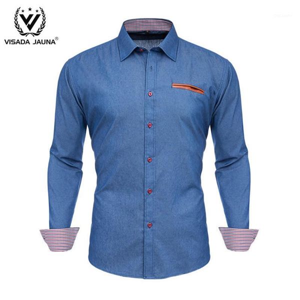 

shirts korean clothes denim shirt for men long sleeve blusas blouse plaid plus size clothing koszule camisa masculina summer1, White;black