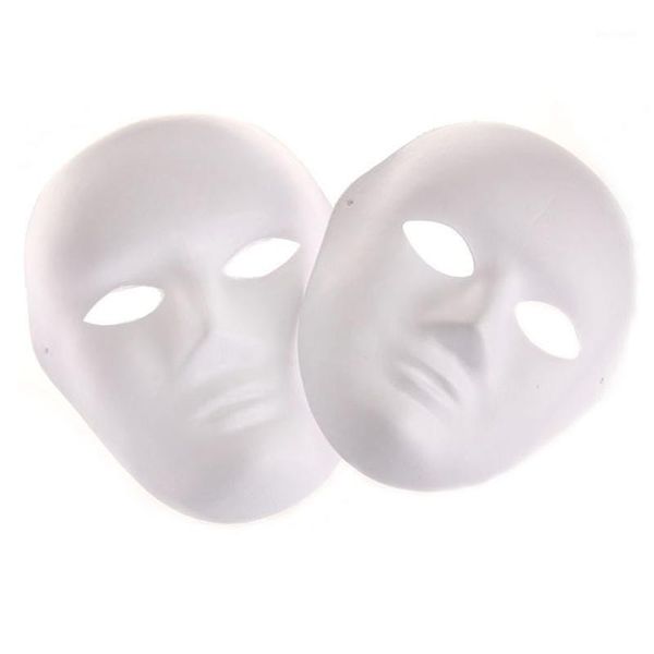 Оптом - пустой белый маскарудный маска женщины мужчины танцуют косплей костюм вечеринка DIY маска высокое качество1