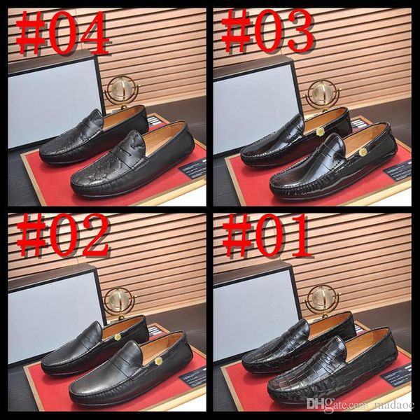 

l1 plus size 38-46 luxury moccasins men large casual shoes leather moccasins for men slip on flats loafers big car driving shoes black 22