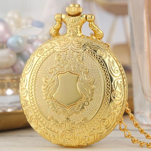 

royal gold shield crown pattern кварцевые карманные часы лучшие роскошные ожерелье подвеска сеть стимпанк часы коллекционные украшения подар, Slivery;golden