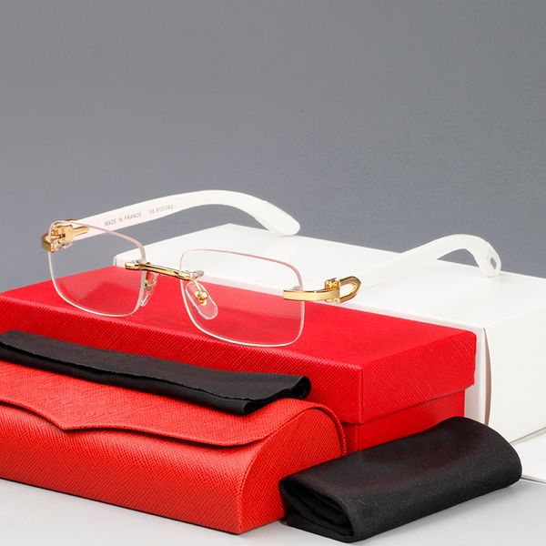 

new fashion wood sunglasses for men women rimless rectangle bamboo wood sunglasses 8101067 sunglasses selling with packaging eyeglasses, White;black