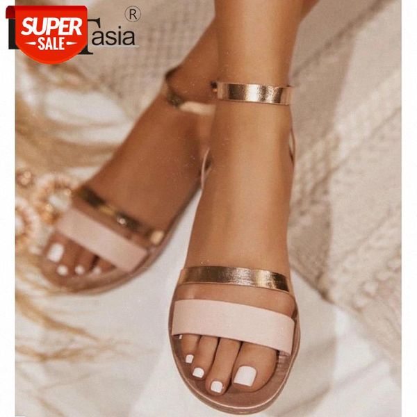 

doratasia concise summer mixed-color rome sandals comfy low heel summer sandals women casual flat gladiator shoes woman #u790, Black