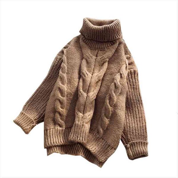 

thick warm turtleneck women knitted sweater pullovers solid loose long sleeve jumpers ladies outwear coat knitting ladies, White;black