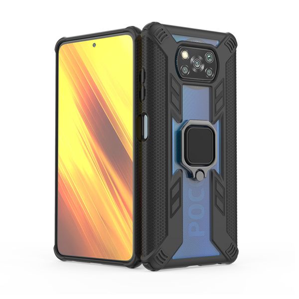 

honeycomb personality trendy slim tough antishock phone case for xiaomi poco x3 nfc 2020 tpu pc mobile cover