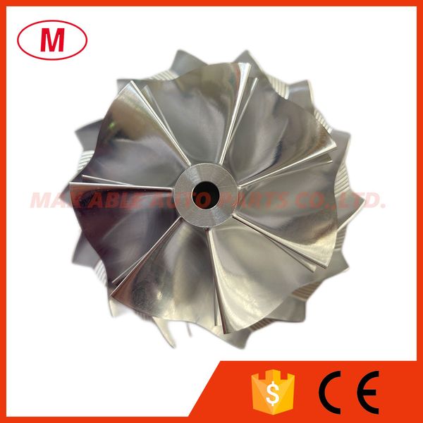 

k16 57.00/71.00mm 7+7 blades high performance turbocharger turbo aluminum 2618/milling wheel/billet compressor wheel for cartridge/chra/core