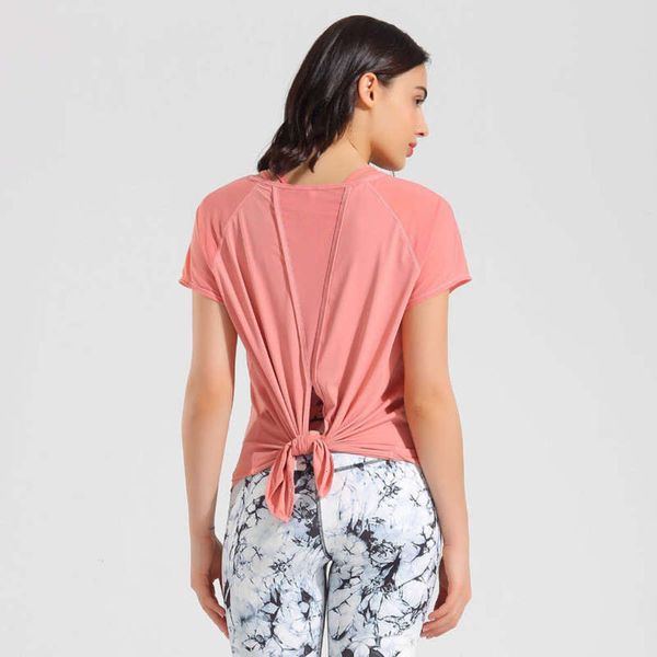 

loose new sports cover up 2020 ice silk yoga t-shirt short sleeve sale, Gray