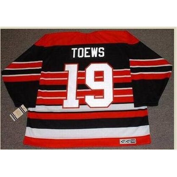 

rare men #19 jonathan toews chicago blackhawks 1930 1940 ccm vintage away hockey jersey or custom any name or number retro jersey, Black