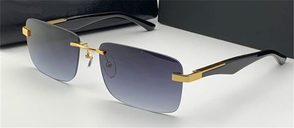 

new fashion glasses design sunglasses the artis i square rimless frame popular and generous style high-end outdoor uv400 protection, White;black