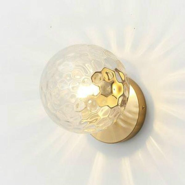 

bedroom bedside led wall lamp glass ball simple modern corridorlighting balcony nordic living room led indoor wall light