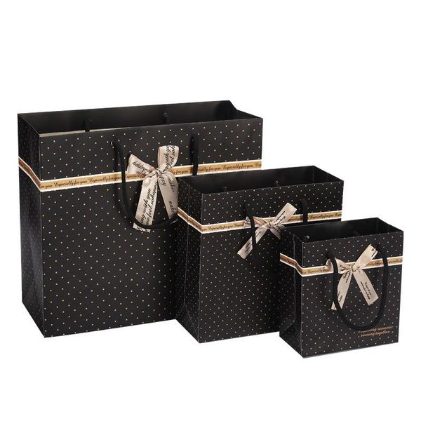 

gift wrap 6pcs creative black dot bag box for party baby shower paper chocolate boxes package wedding favours candy