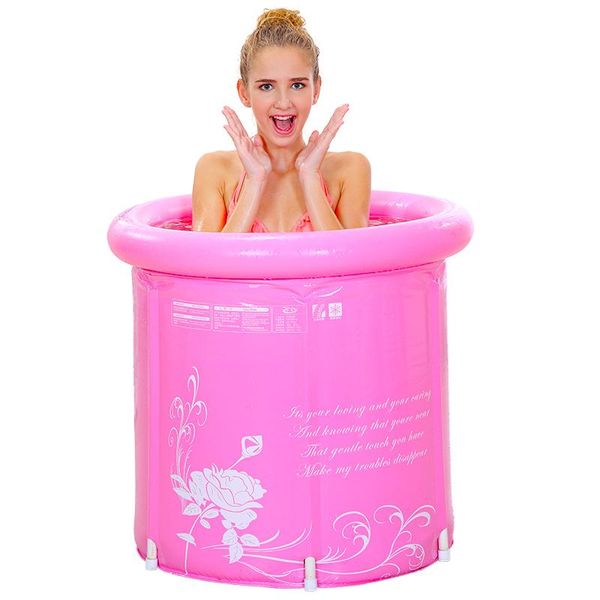 

thick water saving folding bucket tub inflatable bathtub bath barrel bath barrel