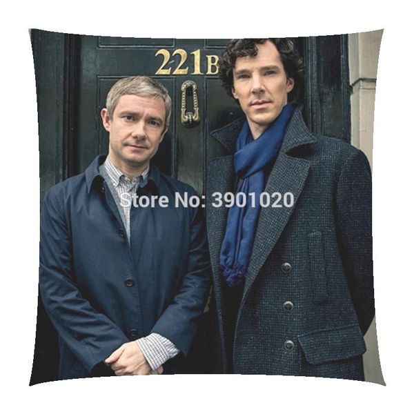 

sherlock holmes watson supernatural sam dean customize home soft square pillow