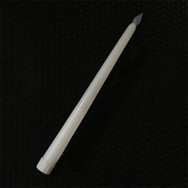 

a-home 11 inch led battery operated flickering flameless ivory taper lamps stick candle wedding table room church decor 28cm (h