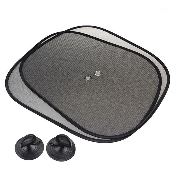 

2pcs black side car sun shades rear window sunshades cover mesh visor shield screen interior uv protection1