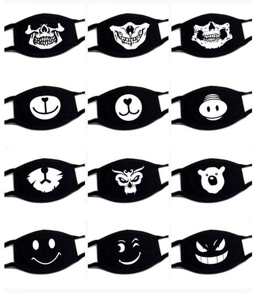 

factorysd4jmask cute cotton black size mouth mouth-muffle covers expression respirator big anti-dust dustproof oaabr