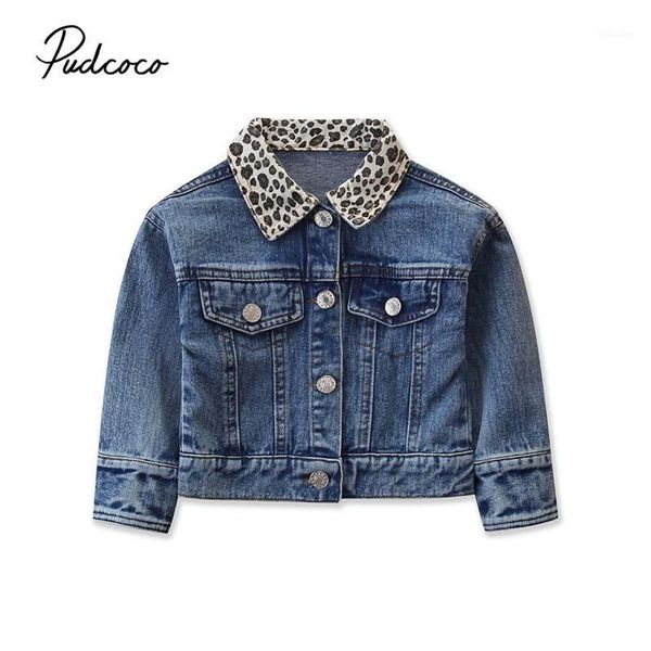 

jackets 2021 baby spring autumn clothing coat girl leopard denim jacket kids warm outerwear children long sleeve fashion 9m-5t1, Blue;gray