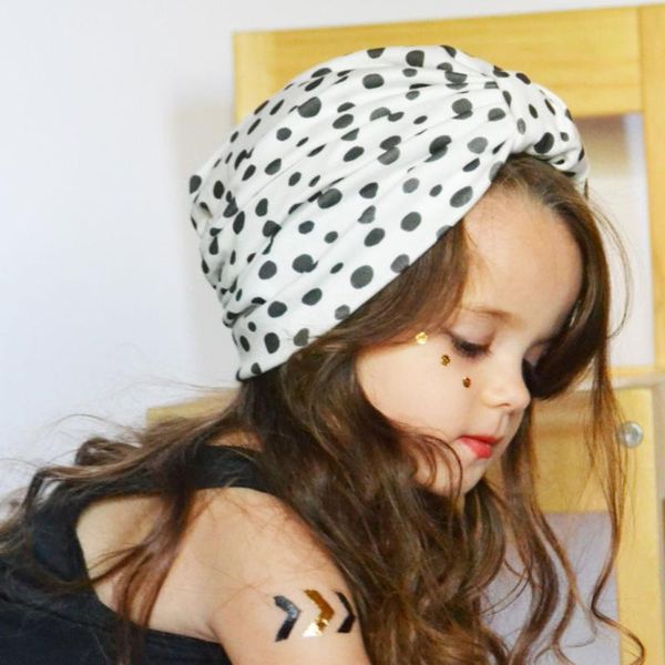 

caps & hats children turban hat children's dots india cap baby dot knot bohemian wind spring /summer, Yellow