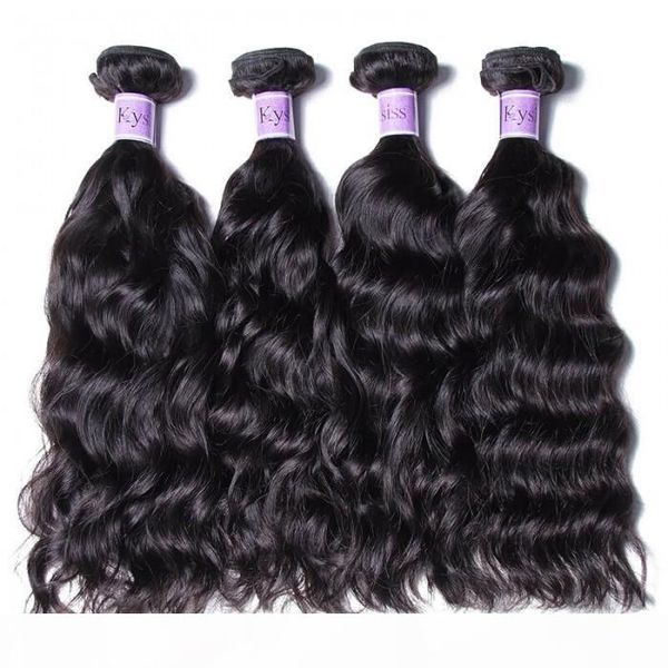 

tkwig brazilian in natural wave hair weaves 3 pcs lot human hair with bangs under 100, Black;brown