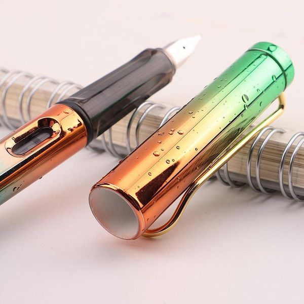 

fountain pens 1pc pen fine nib colorful refillable for writing signature gift office school stationery supply1