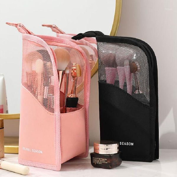 

multifunctional waterproof antifouling cosmetic bag cosmetic storage bag outdoor travel makeup brush1
