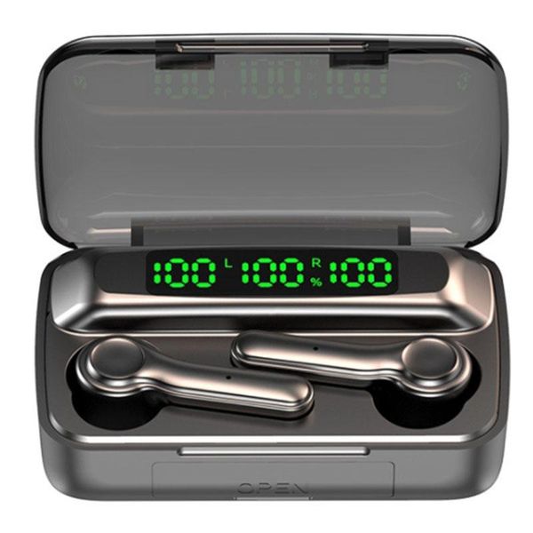 

r9s tws bluetooth headset 5.1 headset 2000mah sports waterproof digital display press bluetooth