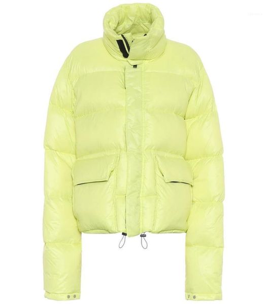 

new winter white duck down jacket women stand collar solid down coat female thick warm oversize coat parkas outerwear1, Black