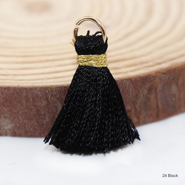 

50pcs gold silk ring crafts tassel trim woman earrings jewelry decor pendant diy bookmarks keychain hang fringe accessories h sqckpx