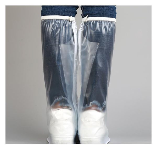 

rain boots women high tube waterproof layer reinforced ring thickened bottom rainy weather waterproof men shoe covers bbyejh