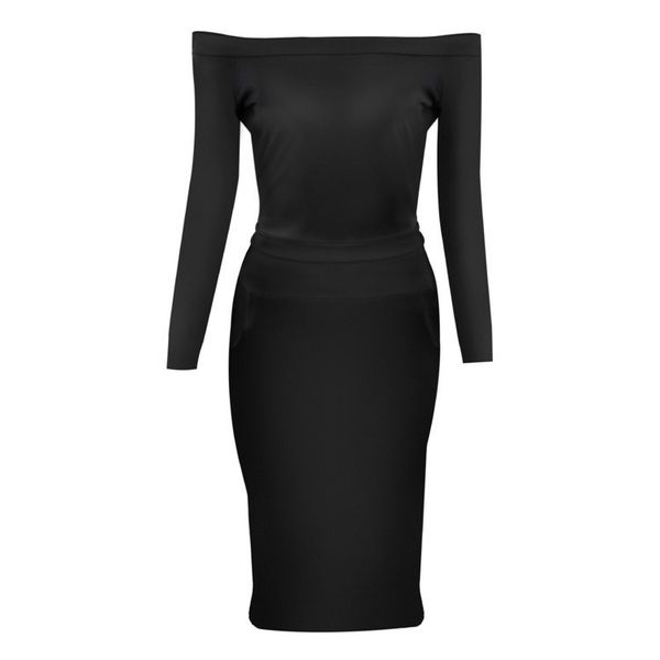 

womens slim skirt collar solid color chiffon dress womenps67dd, Black;gray