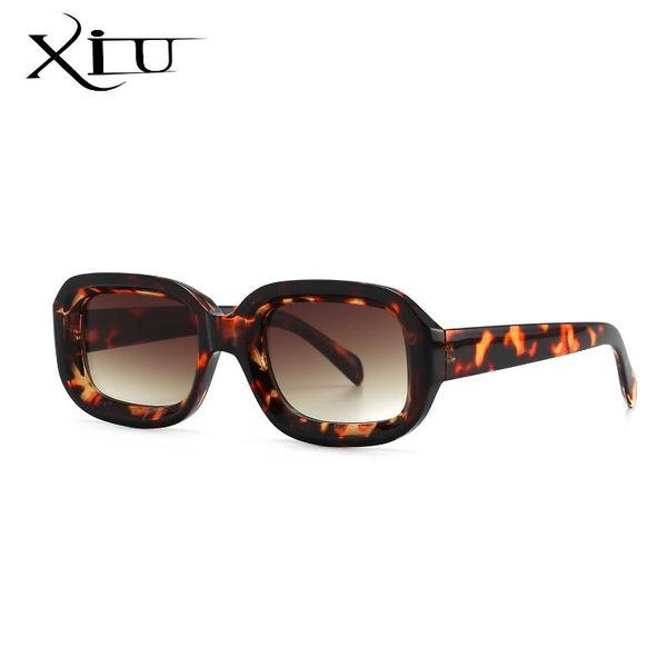 

xiu 2021 new tiger wrap small square shape women sunglasses, White;black