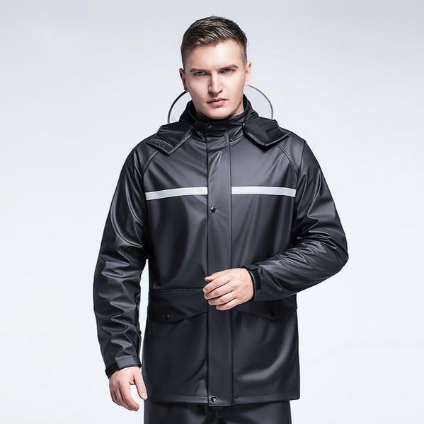

raincoats plastic reflective raincoat men waterproof 2021 overall pants motorcycle hiking outdoor regenponcho rain gear qea60yy