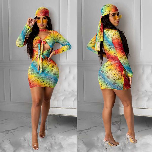 

m9018 autumn 2020 new fashion color printed ear edge dress for women, Black;gray