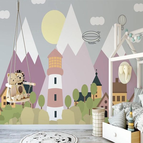 

wallpapers custom 3d wallpaper murals cartoon landscape children room kindergarten mural princess bedroom background po wall paper