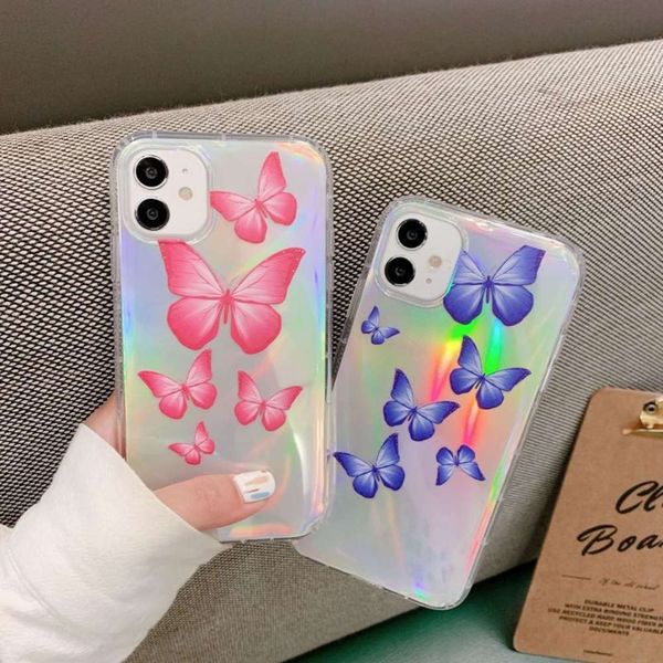 

butterfly star net red the pink same 11 mobile phone case 7plus air comprsor all inclusive soft cover is suitable for xr