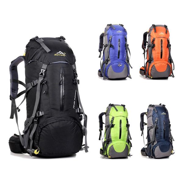 

50l large waterproof travel bags rucksack men nylon outdoor camping hiking bicycle sports backpacks bag women climbing backpack