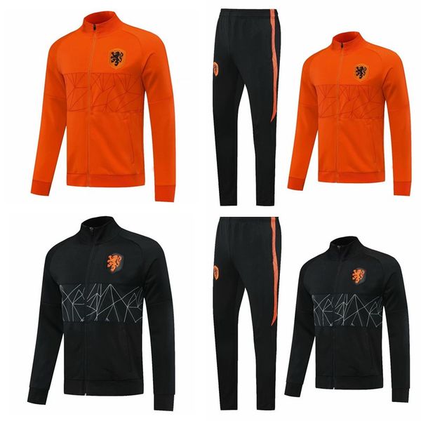 

2020 netherlands soccer jacket de jong tracksuit 2021 de ligt chandal virgil soccer jersey memphis training suits sports wear, Black;yellow