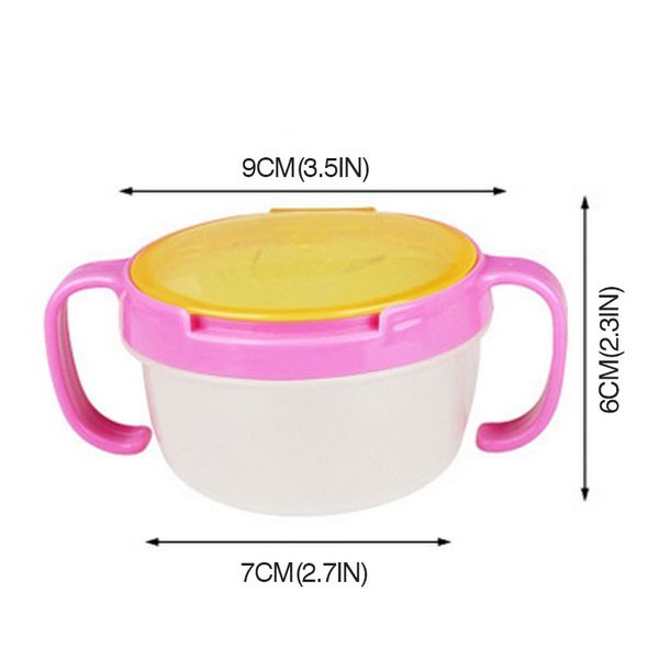 

baby infant bowl snack dishes sile cup toddler kid feeding food bowl handle snack storage container children plate tableware f wmtzrp