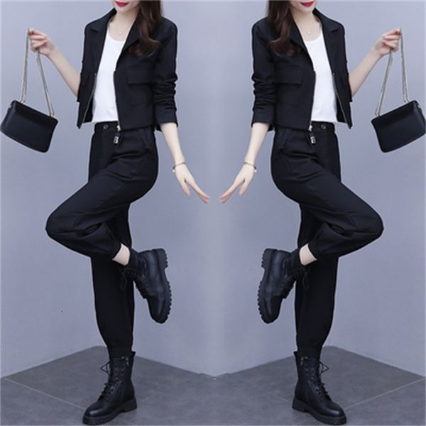 

goddess of women blazer suits with femme two pieces woman pantalon lady office jacket and pants m9gy, White;black