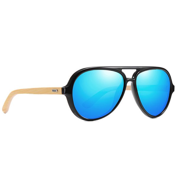 

fashion sunglasses men women polarized bamboo wooden sun glasses, White;black