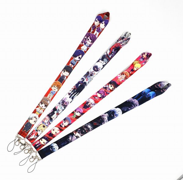 Kleines Großhandels-Tokyo-Ghoul-Lanyard für Handy-Ausweishalter, Schlüsselanhänger, DIY-Zubehör, Schlüsselanhänger