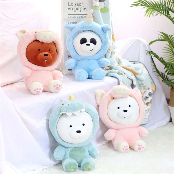 

naked bear cartoon pillow unicorn air conditioner quilt plush toy small gift girl doll