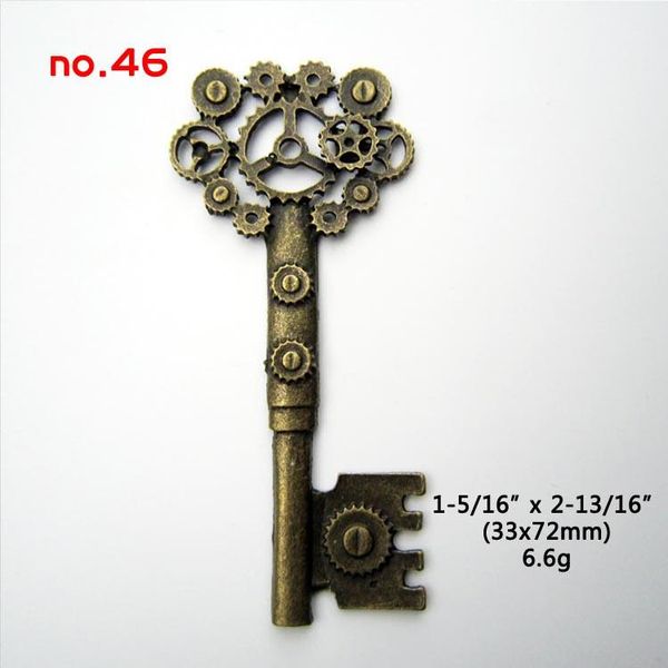 

сверхмощный большой латунь винтаж ретро старое глядя angel wing gear декоративный ключ подвеска степпанк подвески замок ювелирные изделия jl