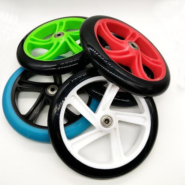 

skateboarding scooter wheel 200 mm pu thickness 30 abec-7 bearing