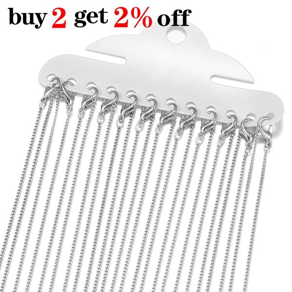 

12pcs/pack 45cm lobster clasp necklace chains for diy jewelry findings making materials charm accessories wholesale wmtxzk