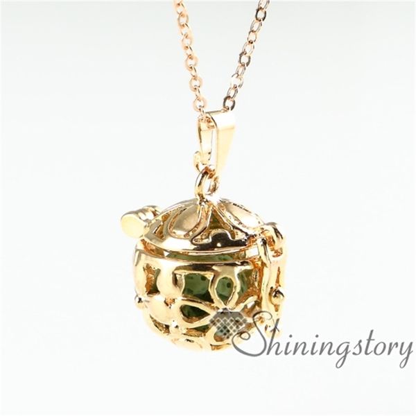

factoryflower openwork essential oil necklace diffuser jewelry wholesale