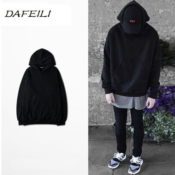 

2018 dafeili wholesale tech fleece hoodie pullover streetwear hip hop style1, Black