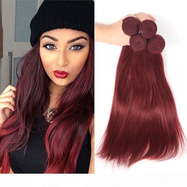 

peruvian blonde straight virgin hair bundles human hair weave hair extensions pure color #1 #30 #2 #4 #33 #99j #27, Black