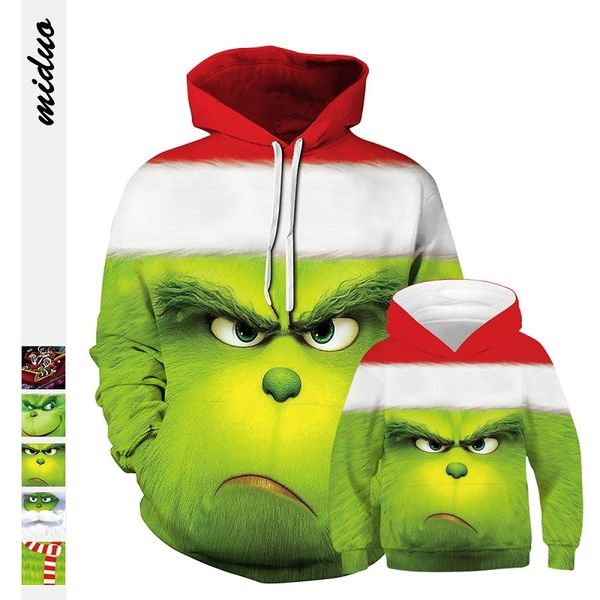 Pai filho papai Bebê Hoodies Correspondência De Roupas Para Família Olhar Suéters Natal Pijamas Ano Novo Bebê Meninos Vestuário Brother LJ201111