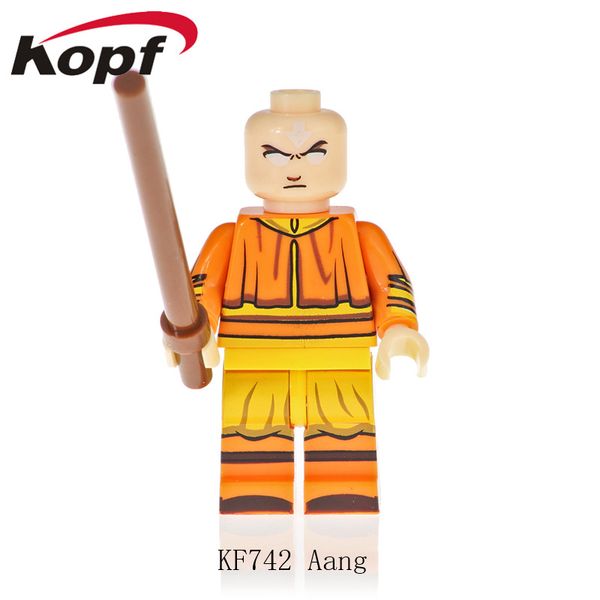 

block toys avatar: the last airbender series building block man aang katara cartoons blocks 2020 sell educational toys gift of the